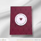 Altenew Pointweave Stencil alt11399 sending love
