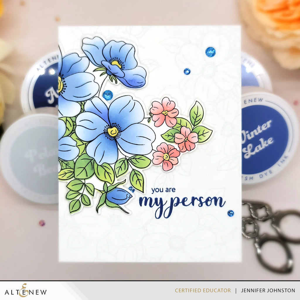 Altenew Polar Bear Fresh Dye Ink Pad alt8433 flowers