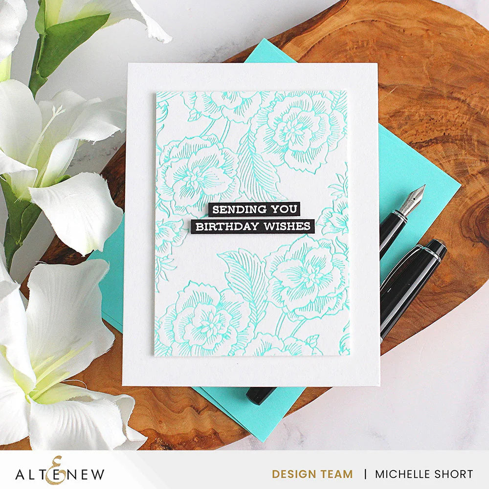 Altenew Pool Fresh Dye Ink Pad alt7810 birthday wishes