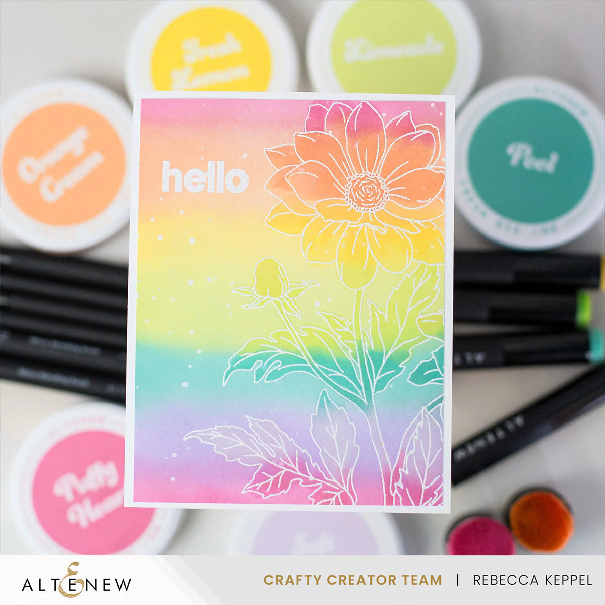 Altenew Pool Fresh Dye Ink Pad alt7810 hello