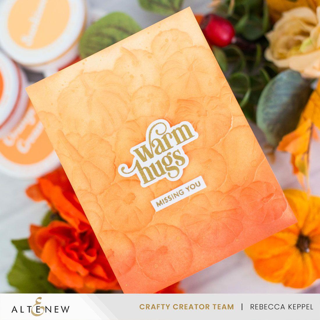 Altenew Pumpkin Patch 3D Embossing Folder alt10475 warm hugs