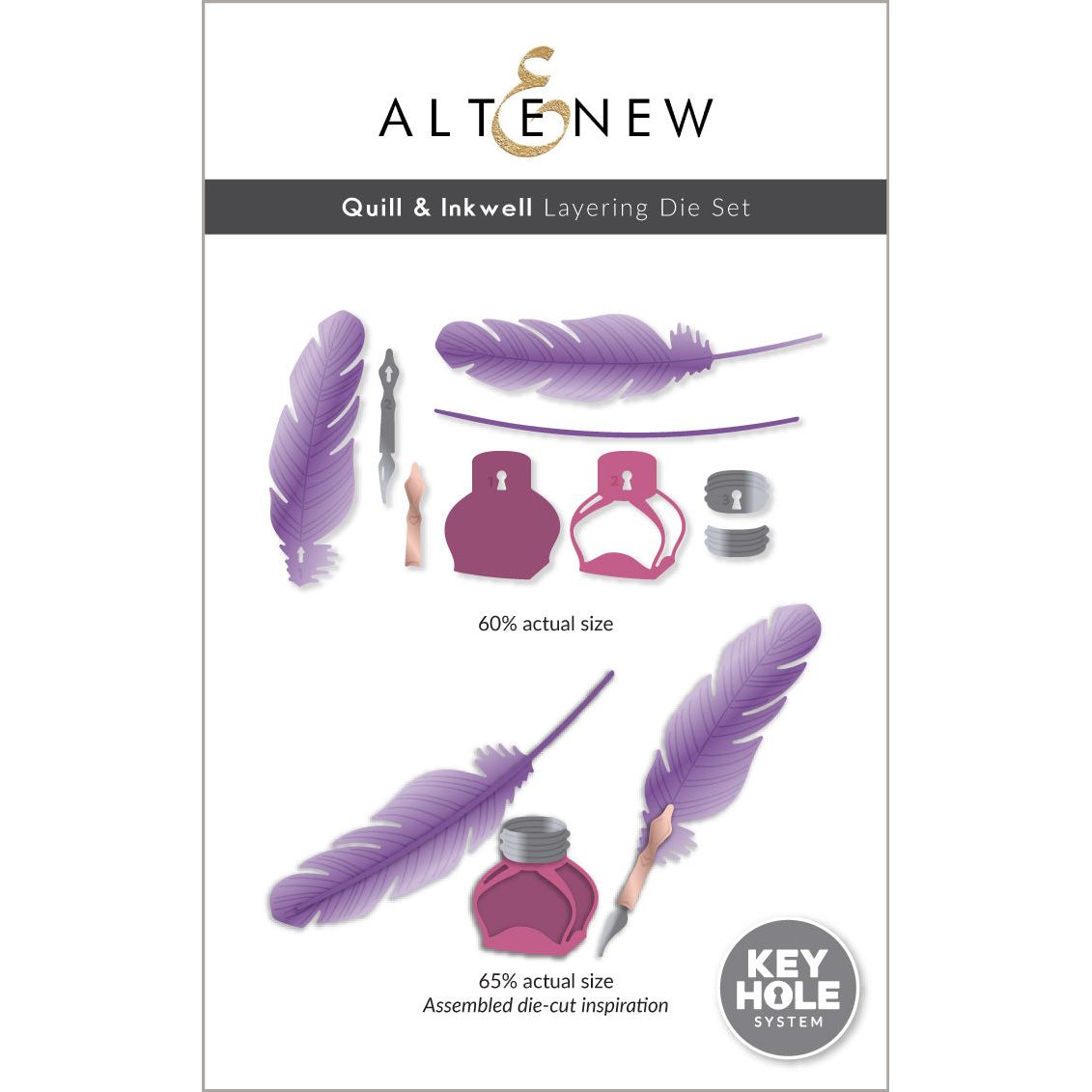 Altenew Quill and Inkwell Layering Dies alt10699