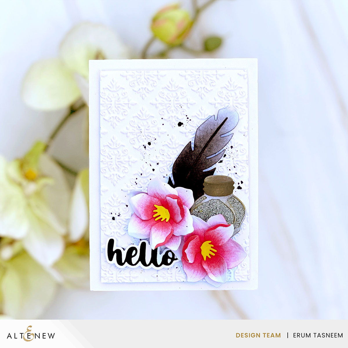 Altenew Quill and Inkwell Layering Dies alt10699 flowers
