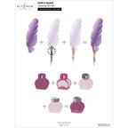 Altenew Quill and Inkwell Layering Dies alt10699 layering guide