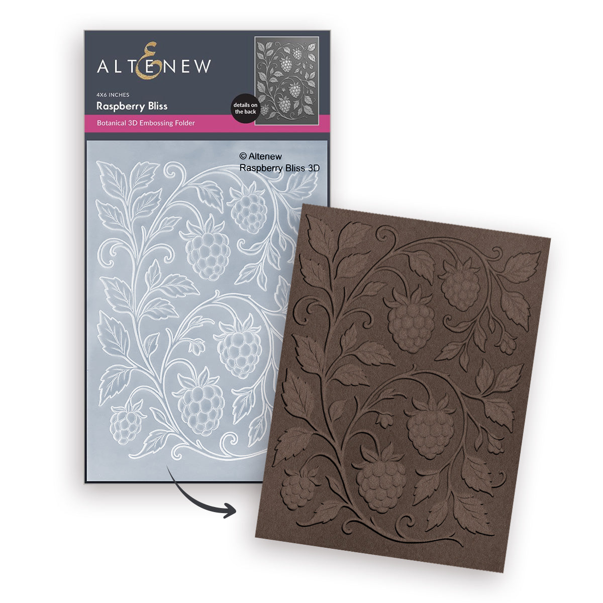 Altenew Raspberry Bliss Embossing Folder and Stencil Set product image 1