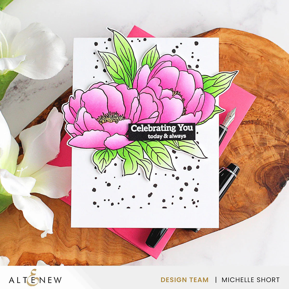 Altenew Razzleberry Fresh Dye Ink Pad alt8359 celebrate