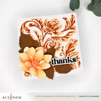 Altenew Regal Flourishes Block Clear Stamp and Die Set thanks