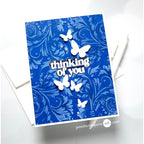 Altenew Regal Flourishes Block Clear Stamps alt11285 butterflies