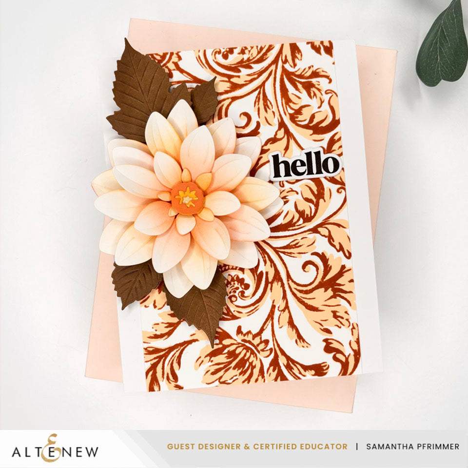 Altenew Regal Flourishes Block Dies alt11286 pretty flower