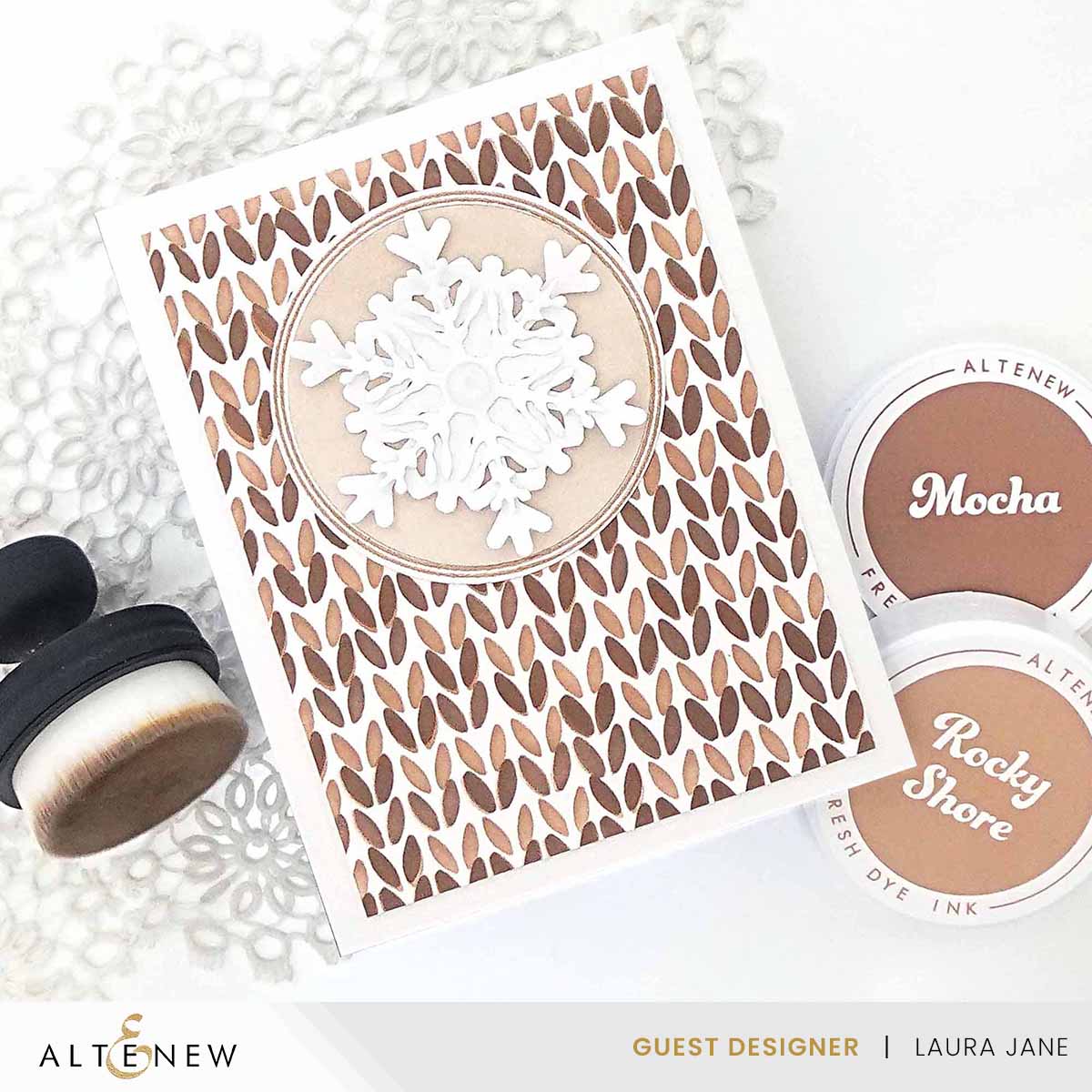 Altenew Rocky Shore Fresh Dye Ink Pad alt8281 snowflake