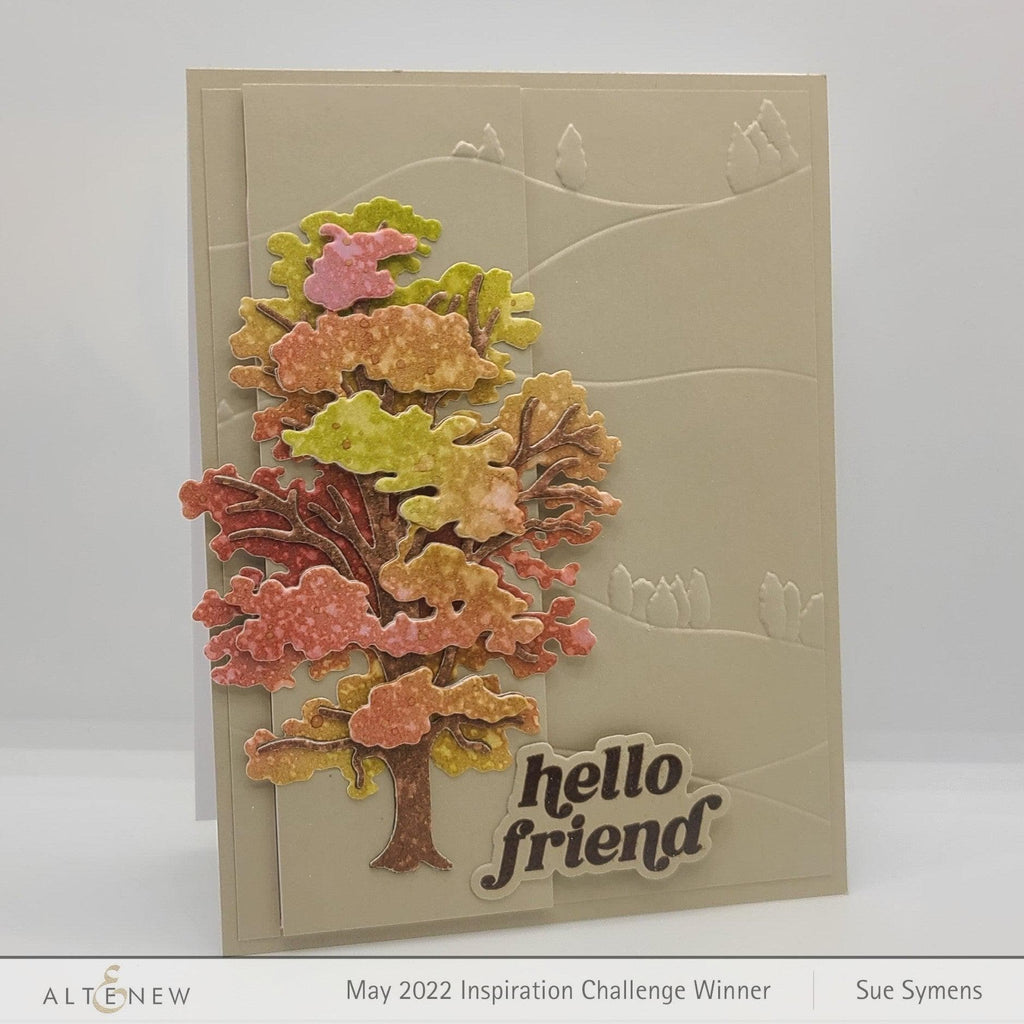 Altenew Rolling Hills Simple Coloring Stencils alt10446 hello