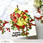 Altenew Rose Garden Birdhouse Dies alt10244die happy holidays