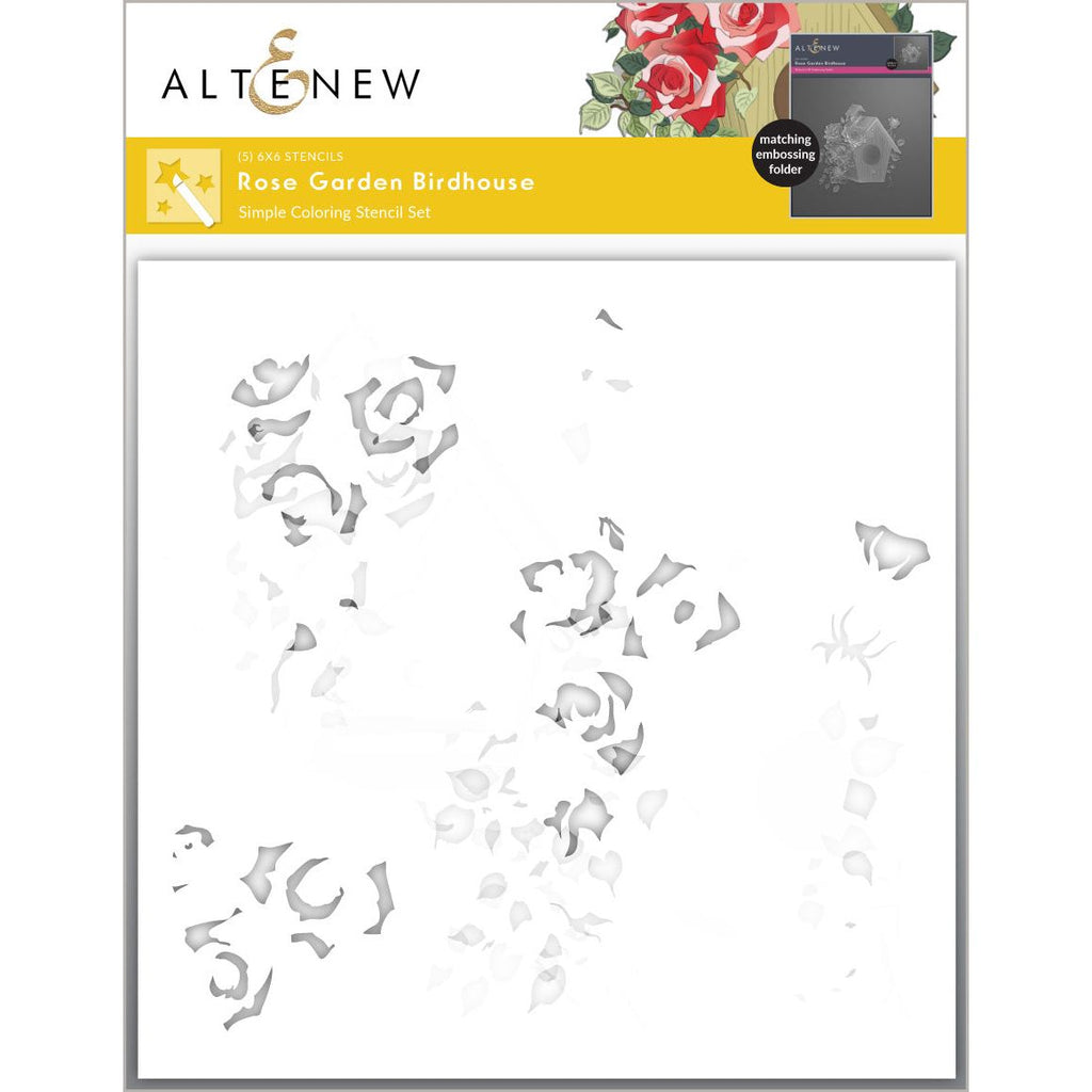 Altenew Rose Garden Birdhouse Stencils alt10244*