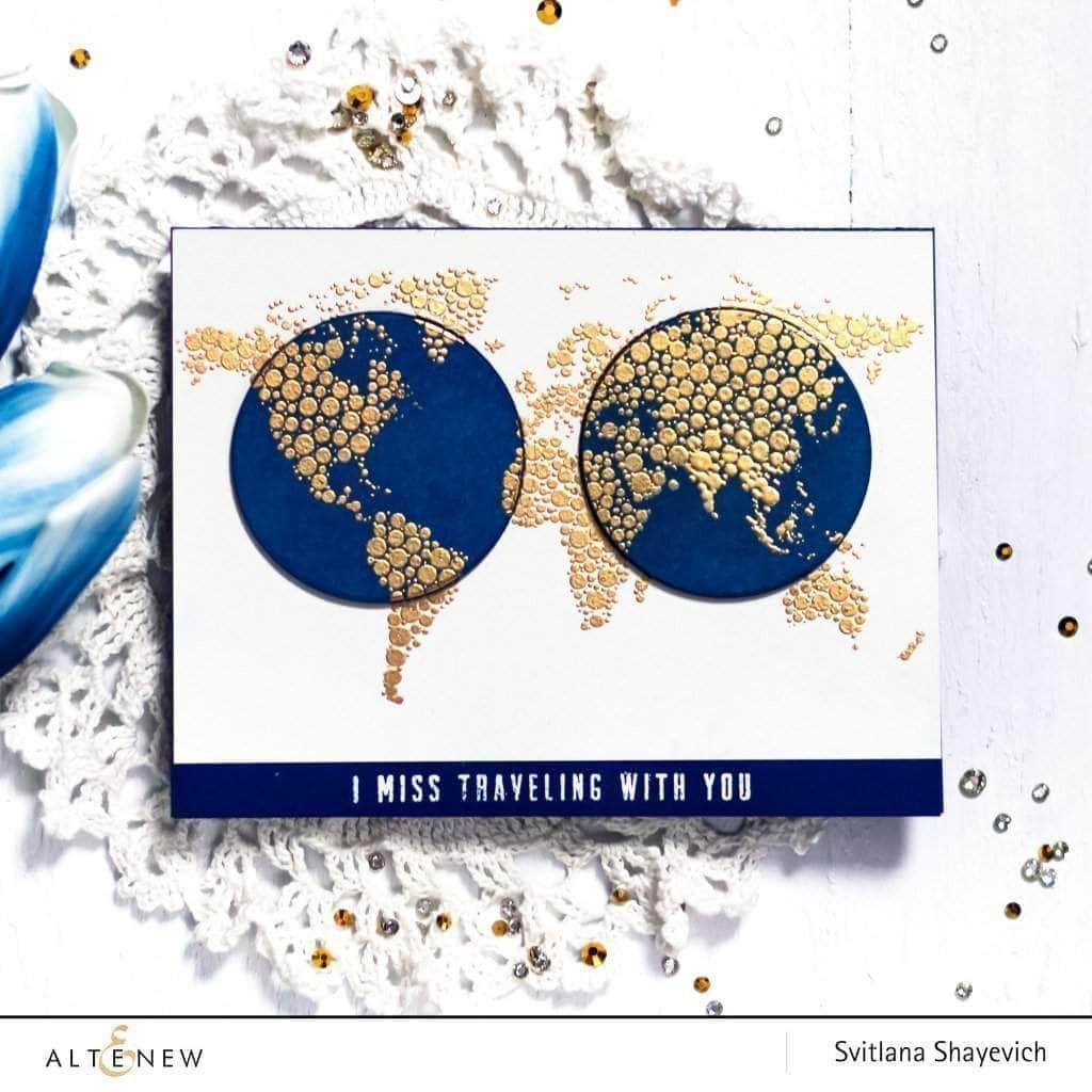 Altenew Rose Gold Crisp Embossing Powder alt1970 world
