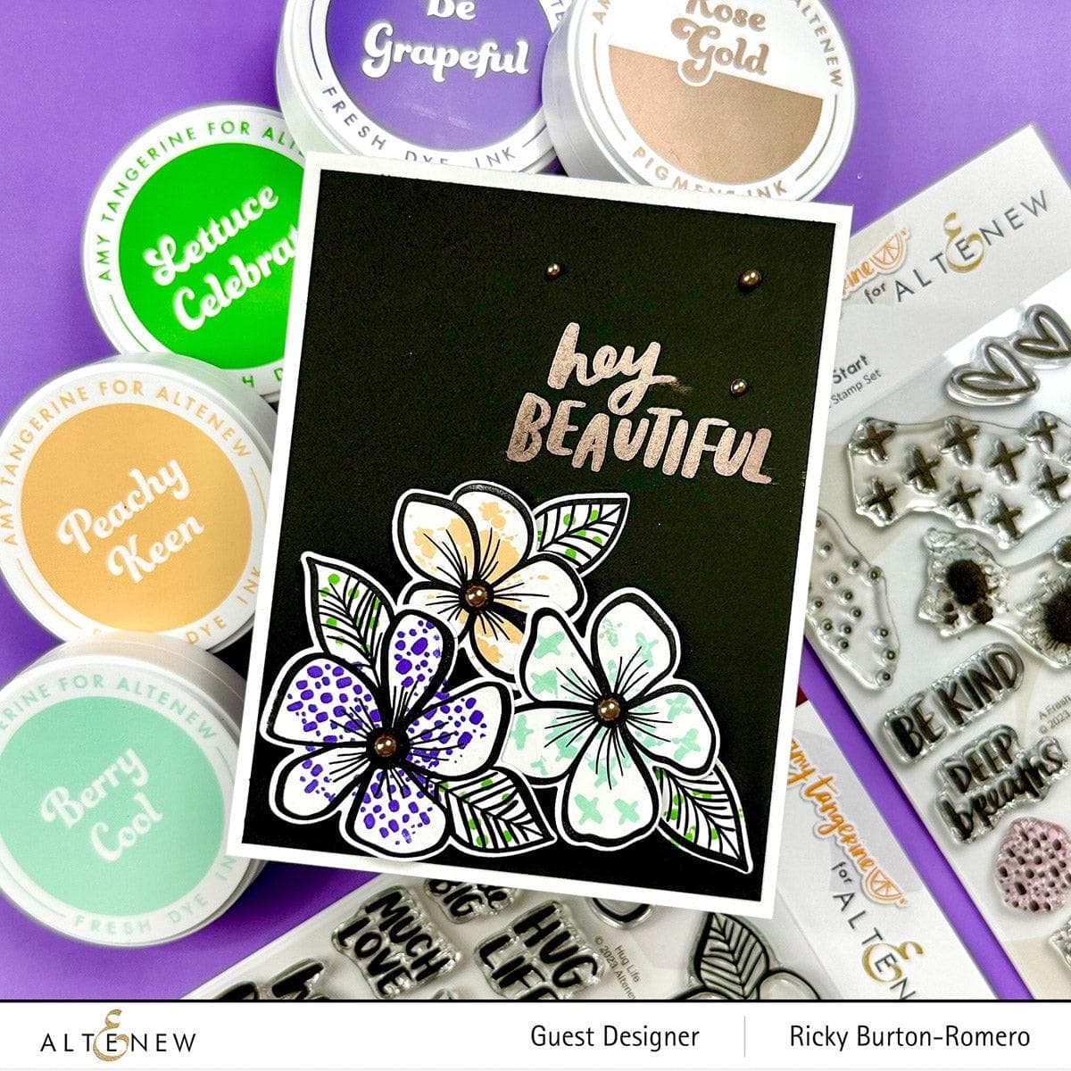 Altenew Rose Gold Pigment Ink Pad alt7907 beautiful
