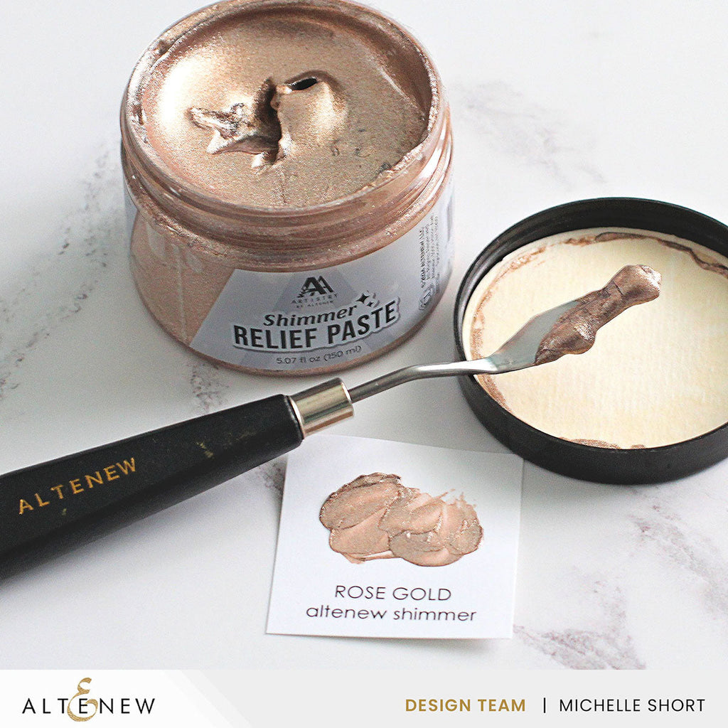 Altenew Rose Gold Shimmer Relief Paste alt8498 product image