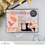 Altenew Rosy Terra Fresh Dye Ink Pad alt11480 paint brushes artist card