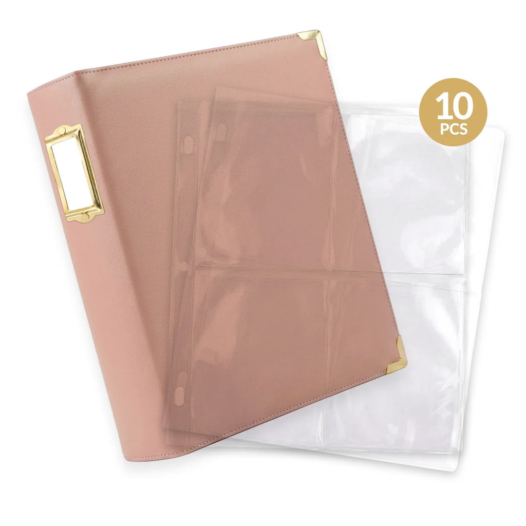 Altenew Rouge 9 x 12 Three-Ring Album and A2 Card Dual-Sided Pocket Page Set