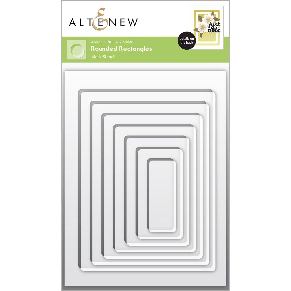 Altenew Rounded Rectangles Stencil Set