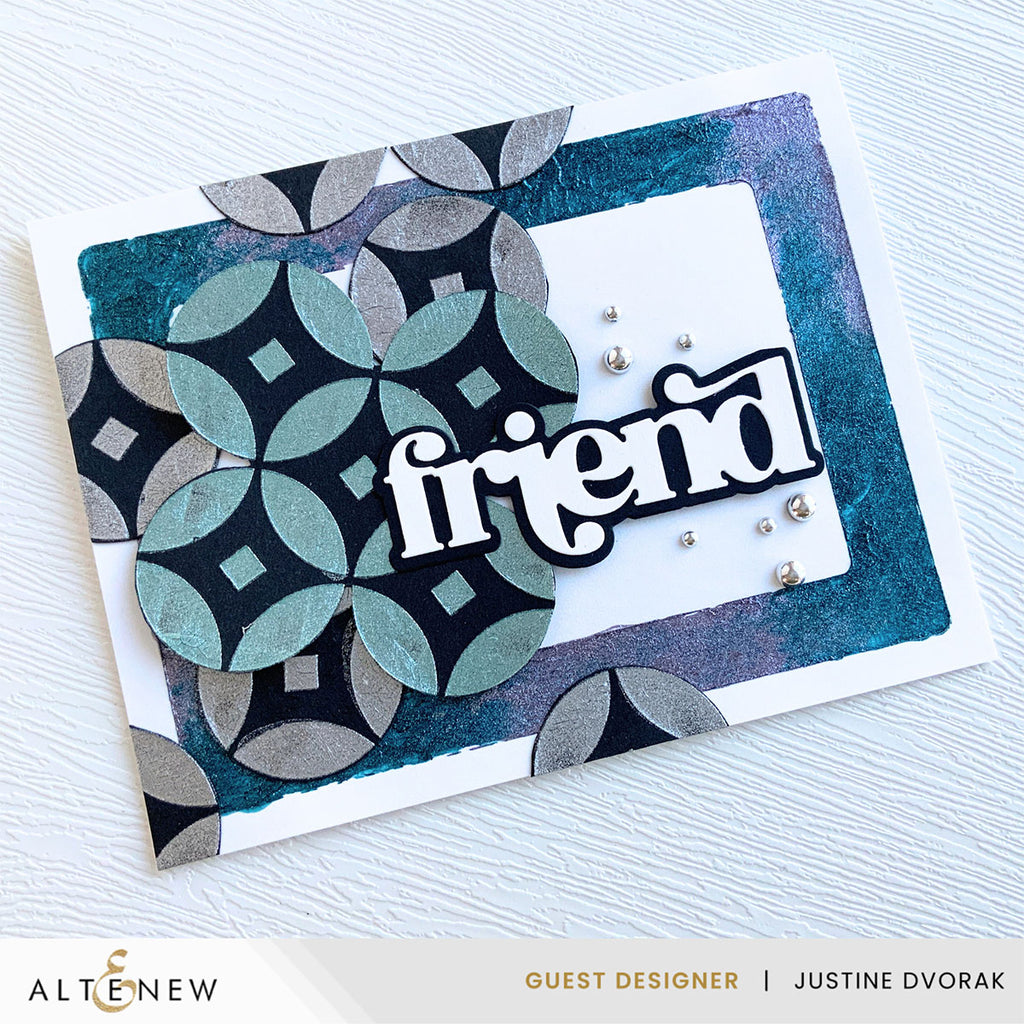 Altenew Rounded Rectangles Masks Stencils alt10807 friend