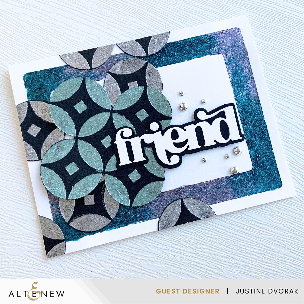 Altenew Rounded Rectangles Masks Stencils alt10807 friend