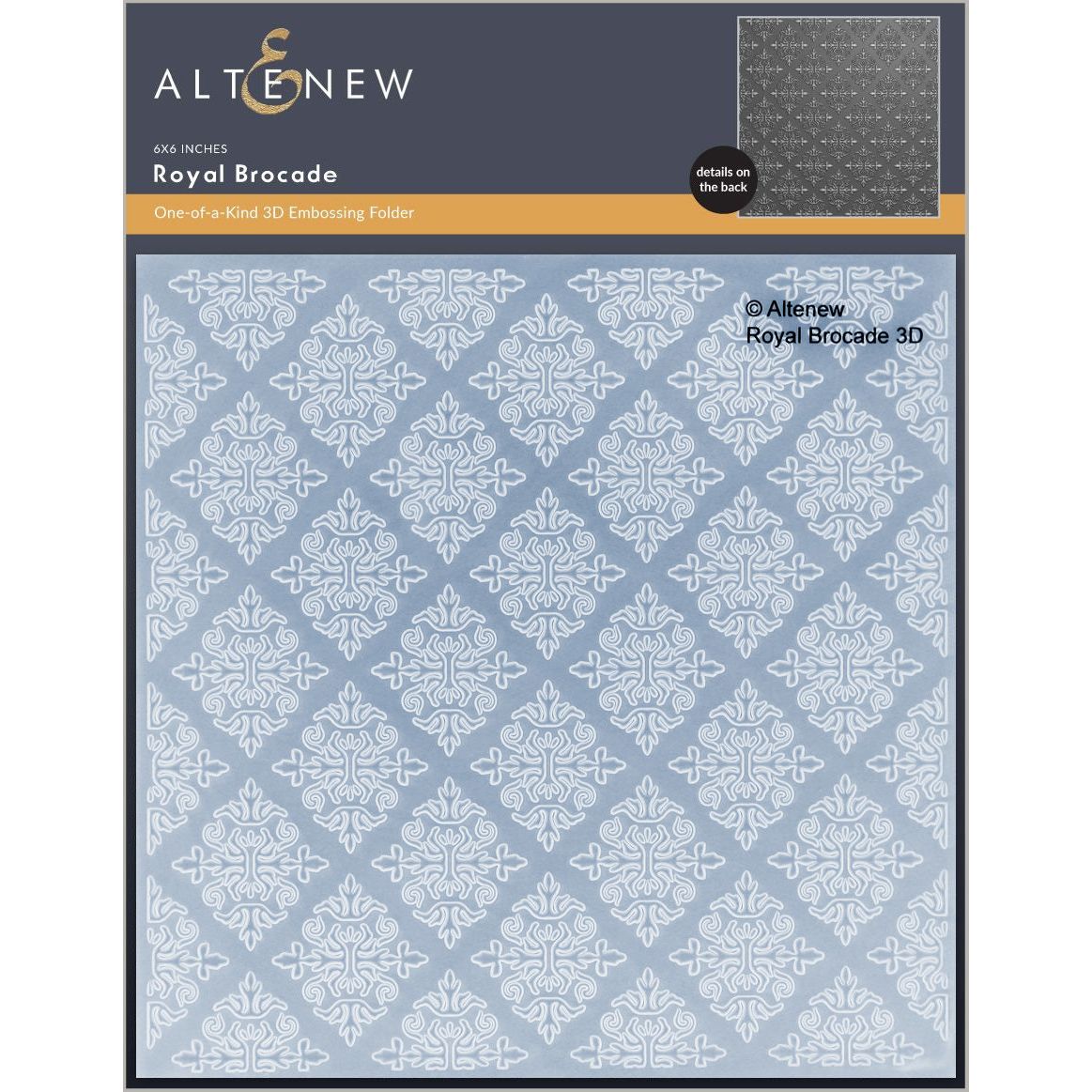 Altenew Royal Brocade 3D Embossing Folder alt10710