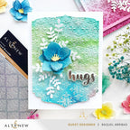 Altenew Royal Brocade 3D Embossing Folder alt10710 flower