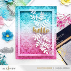 Altenew Royal Brocade 3D Embossing Folder alt10710 hello