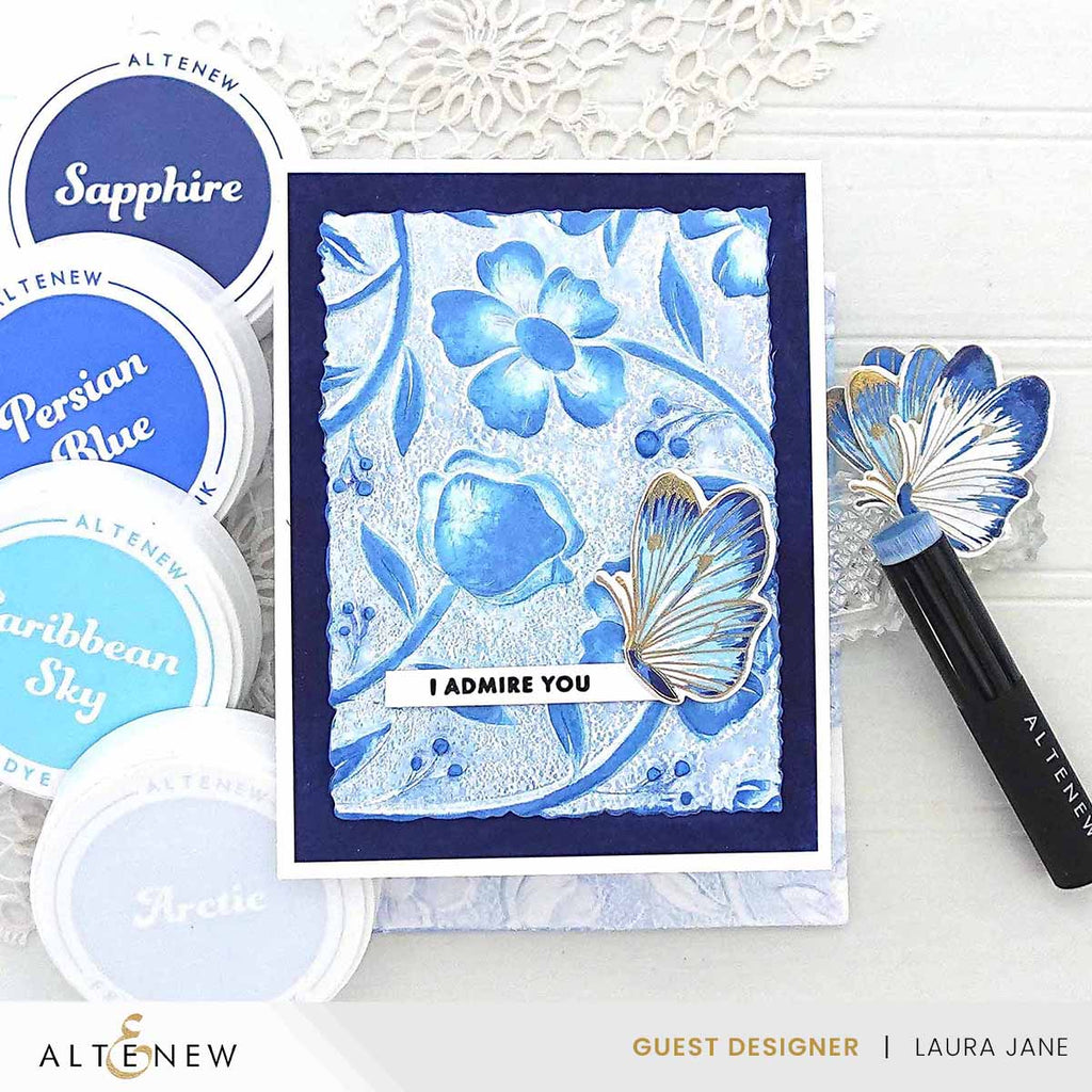 Altenew Sapphire Fresh Dye Ink Pad alt8565 butterflies