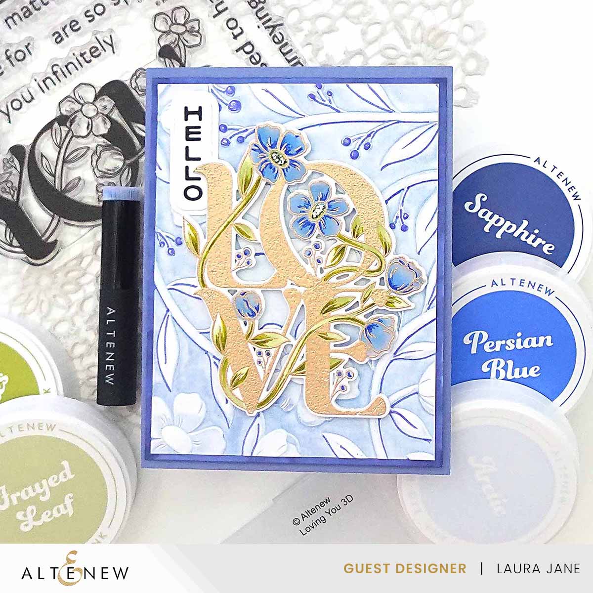 Altenew Sapphire Fresh Dye Ink Pad alt8565 love
