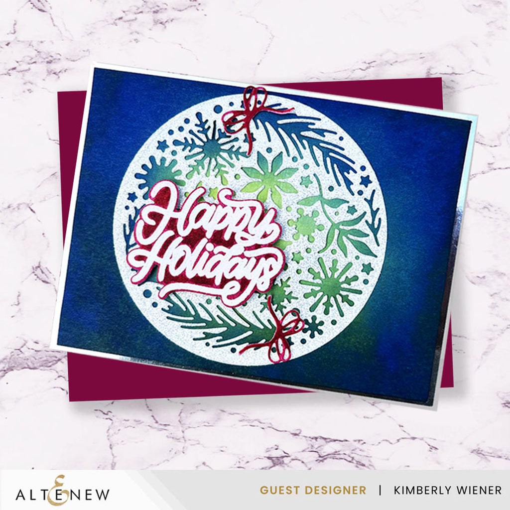 Altenew Sapphire Glitter Cardstock Pack alt10757 happy holidays