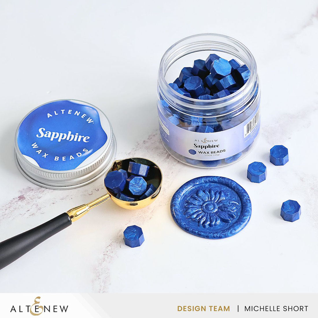 Altenew Sapphire Wax Beads alt10523 blue