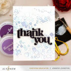 Altenew Scattered Tiles Builder Stencils alt10593 thank you