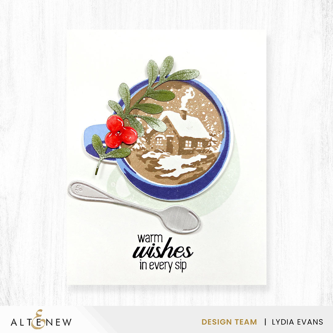 Altenew Scenes In A Sip Dies alt11532 warm wishes card