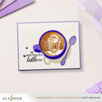 Altenew Scenes in a Sip Clear Stamp and Die Set warm hugs card