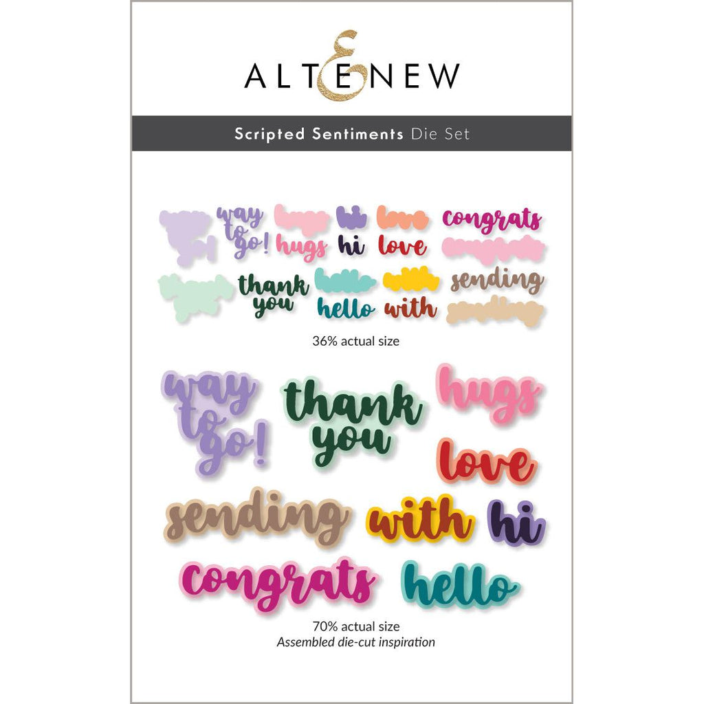 Altenew Scripted Sentiments Dies alt10700