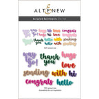Altenew Scripted Sentiments Dies alt10700