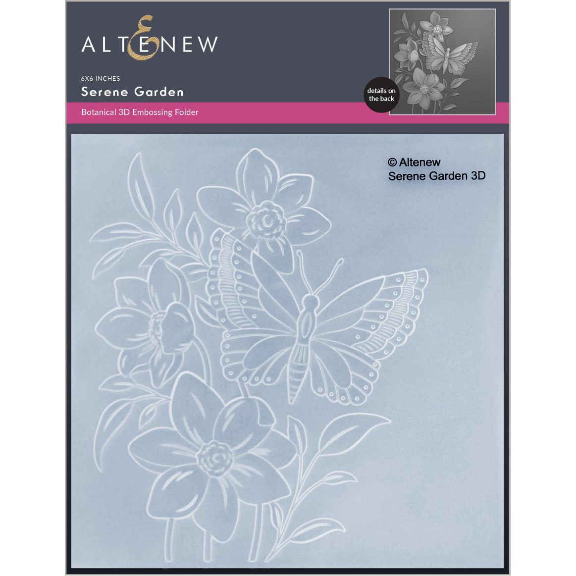 Altenew Serene Garden 3D Embossing Folder alt10672