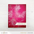 Altenew Serene Garden 3D Embossing Folder alt10672 love you