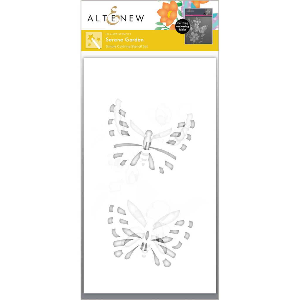 Altenew Serene Garden Simple Coloring Stencils alt10709