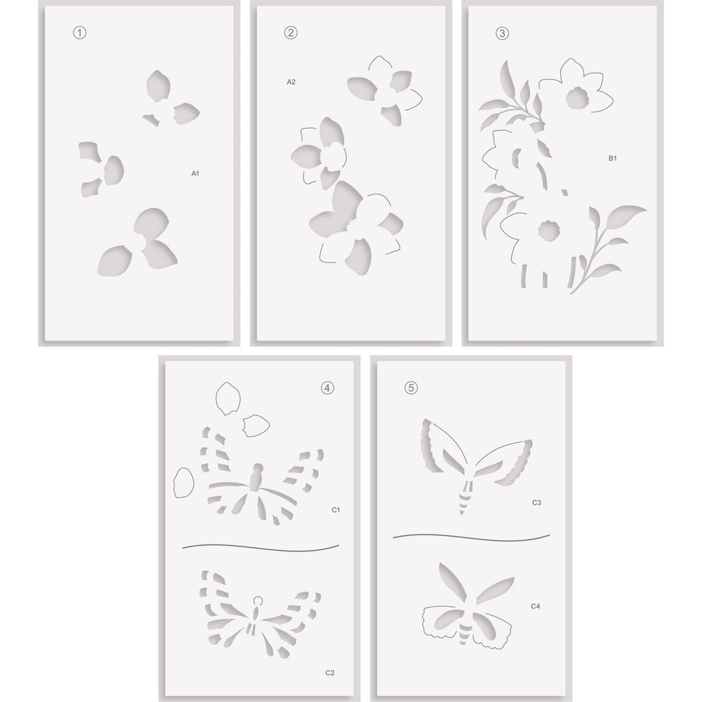 Altenew Serene Garden Simple Coloring Stencils alt10709 product image