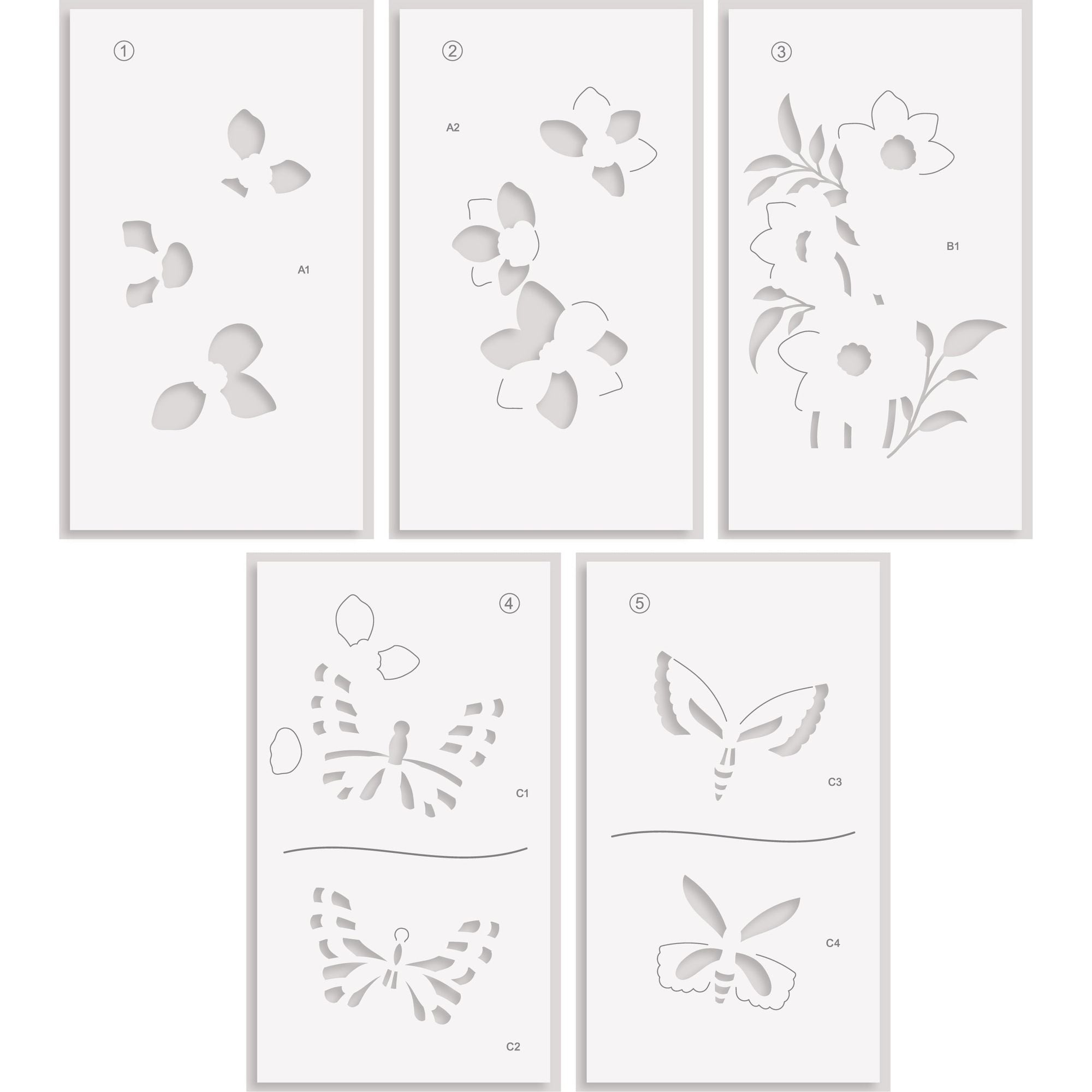 Altenew Serene Garden Simple Coloring Stencils alt10709 product image