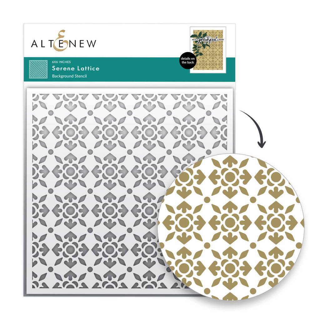 Altenew Serene Lattice Stencil alt11127