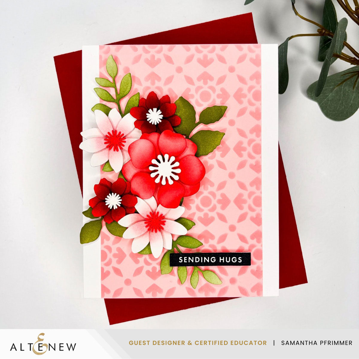 Altenew Serene Lattice Stencil alt11127 hugs