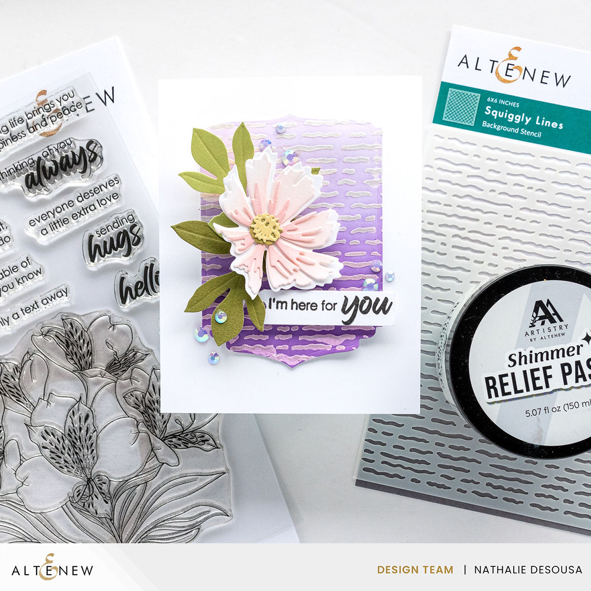 Altenew Shades of Purple Fresh Dye Ink Pad Set flower