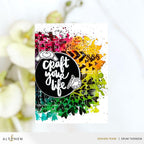 Altenew Shine Bright Clear Stamps alt7893 rainbow