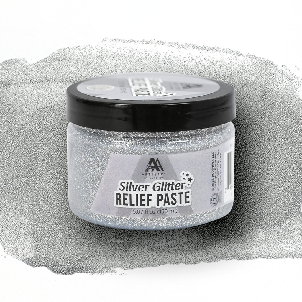 Altenew Silver Glitter Relief Paste alt10679