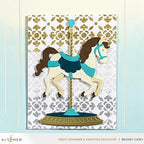Altenew Silver Glitter Relief Paste alt10679  horse