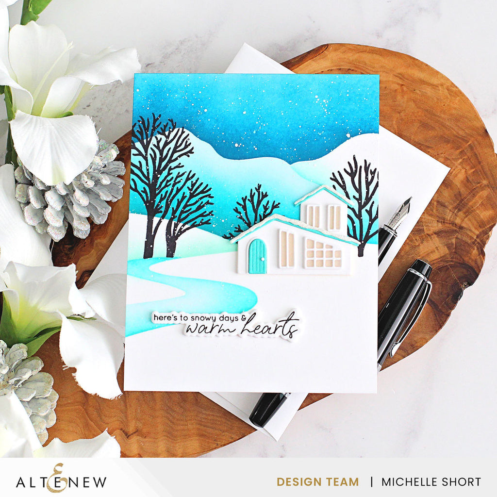 Altenew Sleigh Ride Greetings Dies alt10923 warm hearts