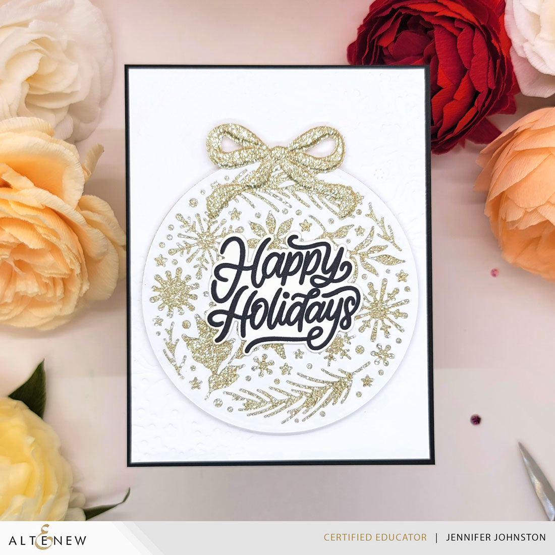 Altenew Smoky Quartz Glitter Cardstock Pack alt10760 ornament